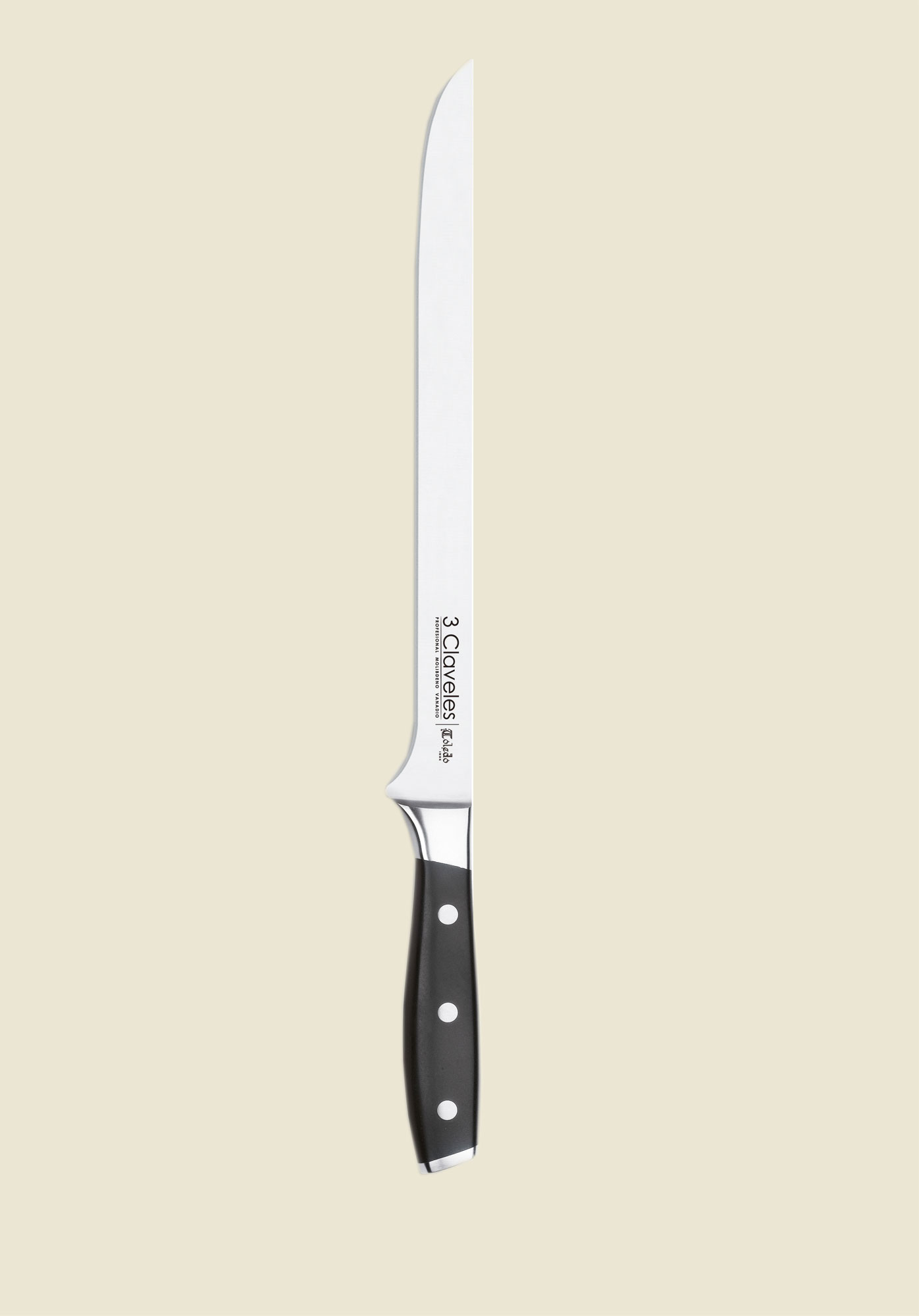 Tres Claveles Kuty Nóż Do Krojenia Jamonu 25 Cm - Tres Claveles Toledo
