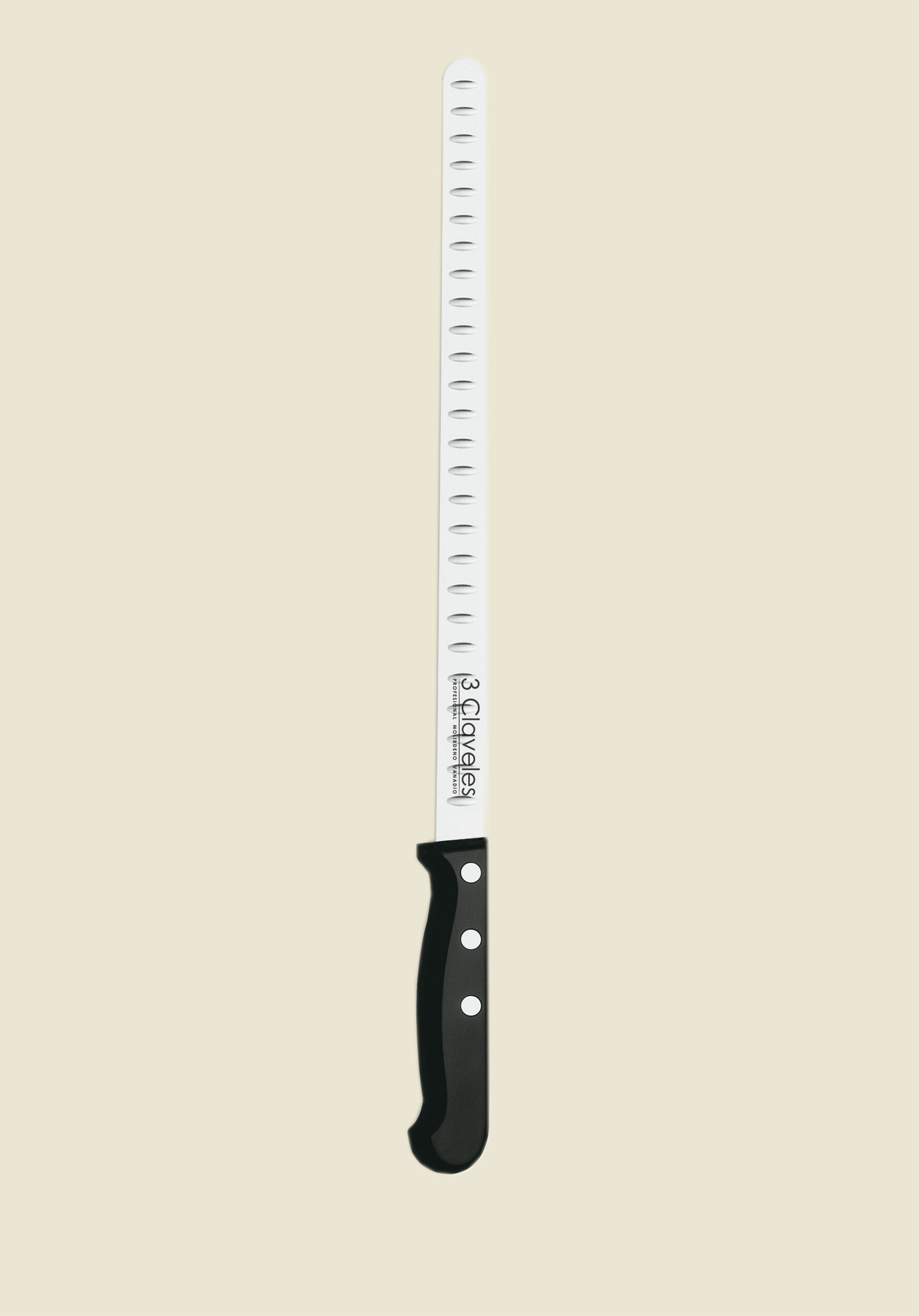 Tres Claveles Profesjonalny Nóż Do Krojenia Jamónu 29 Cm - Tres Claveles Pom